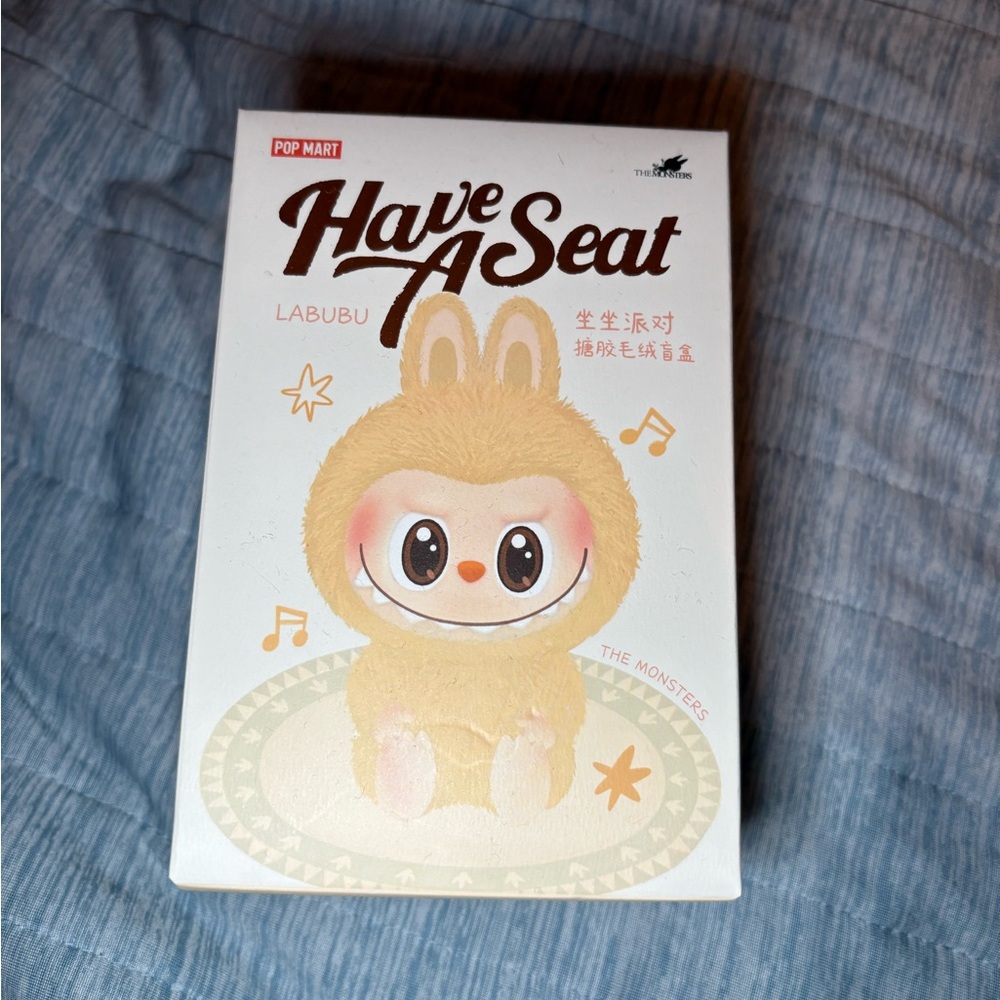 Pop mart labubu have a seat hehe brand new in box